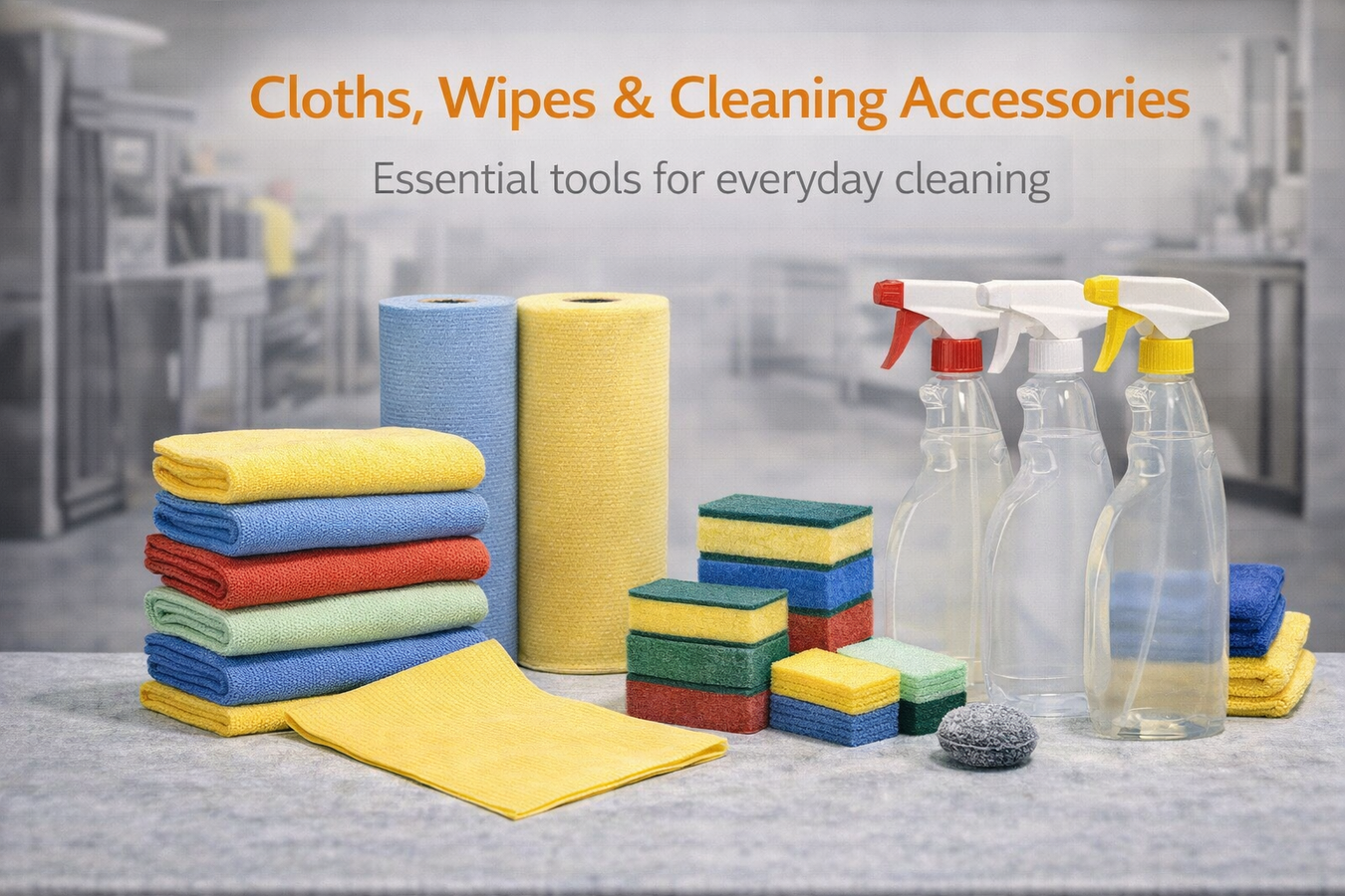 Cloths, Wipes, Sponges & Cleaning Accessories