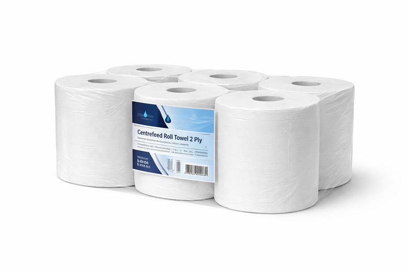 Centrefeed Roll Towel 2Ply White