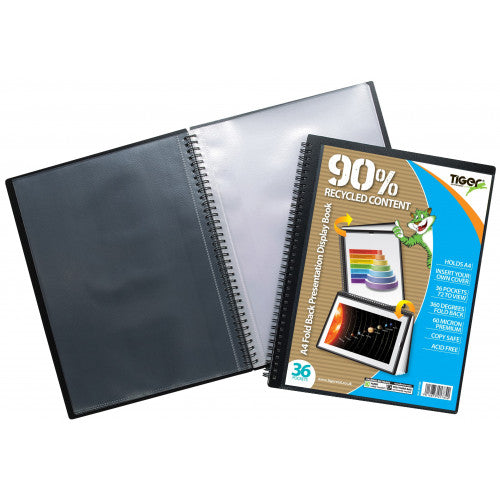 A4 Fold Back Presentation Display Book – 36 Pockets