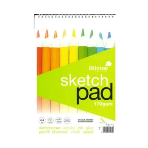 Silvine A4+ Twinwire Artists Sketch Pad 170gsm – Pack of 5 Pads