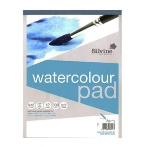 Silvine Watercolour Pad 300gsm (9×12 inch) – Pack of 5 Pads