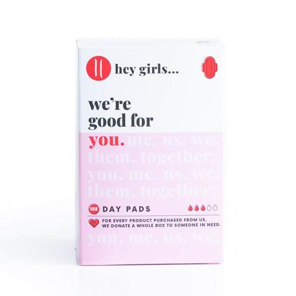 Hey Girls Period Pads Daytime (Box 10)