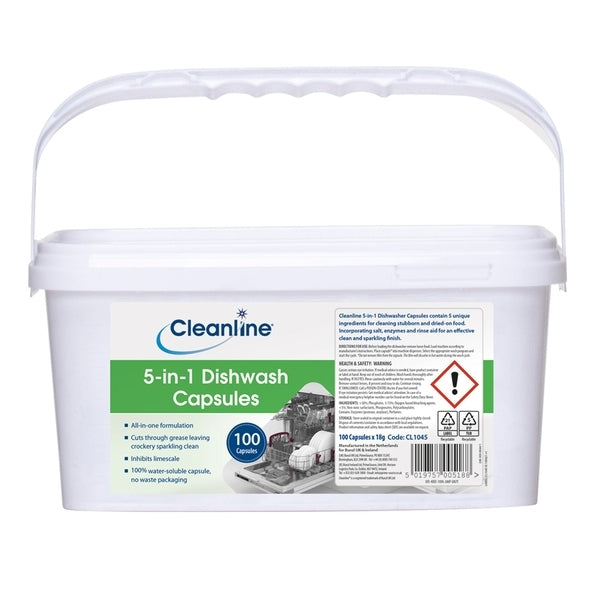 Cleanline 5-in-1 Dishwash Capsules (Box 100)