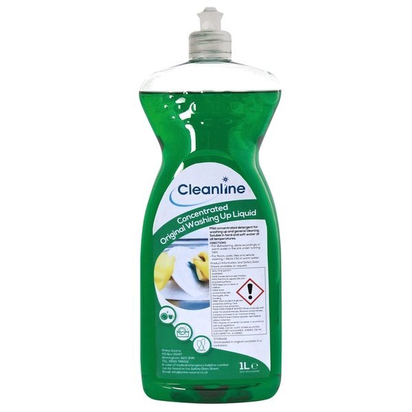 Cleanline Concentrated Original Washing Up Liquid 1 Litre