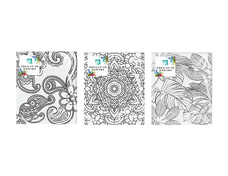 Colour-In Canvas – Pre-Printed Paint & Colour Canvas