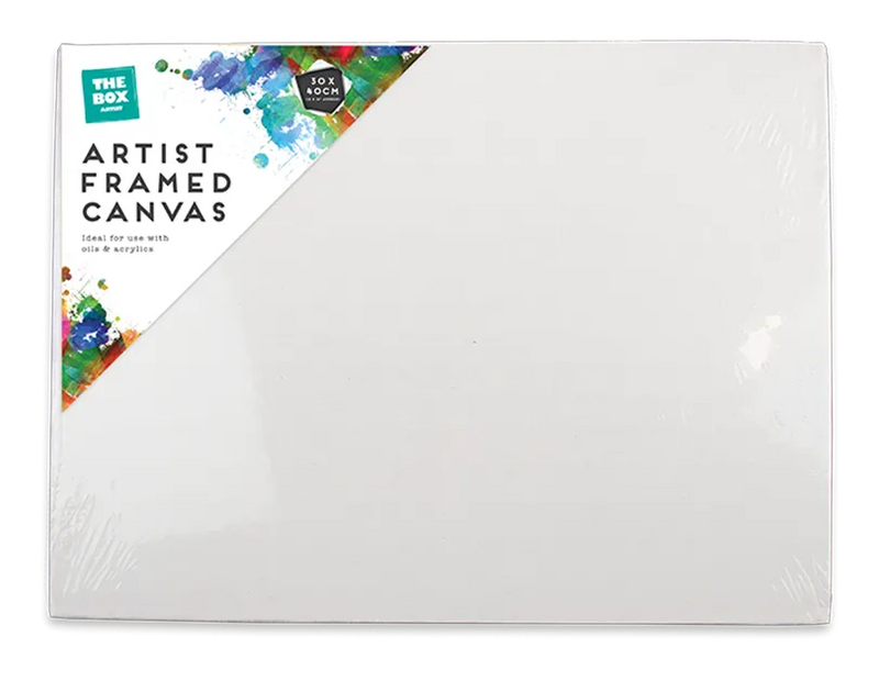 Framed Canvas 30×40cm – Stretched Artist Painting Canvas