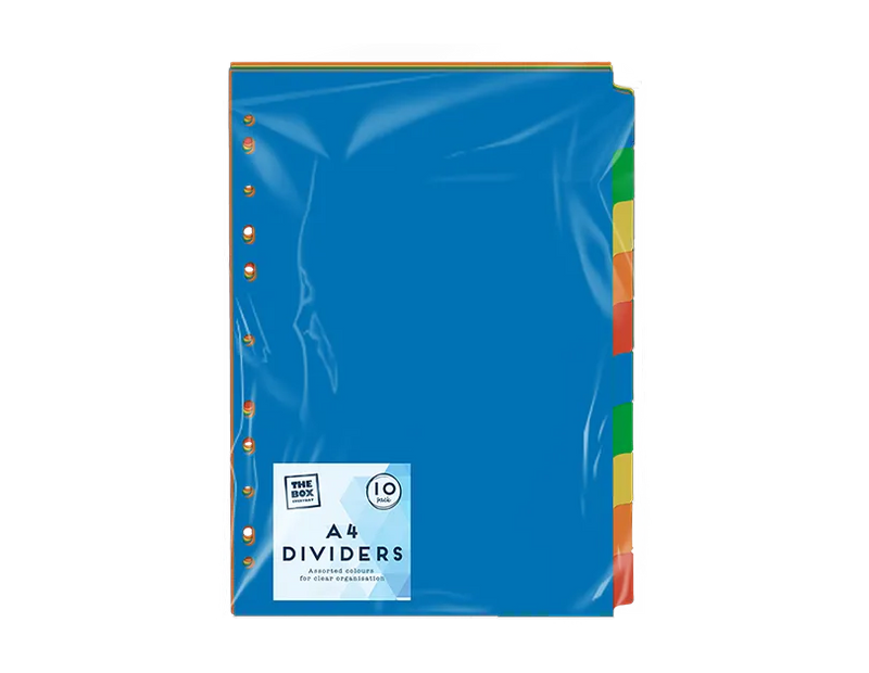 Assorted Multicoloured Dividers – 10 Pack