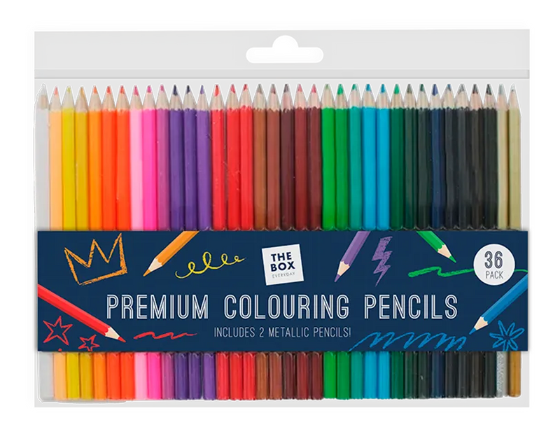 Premium Colouring Pencils – 36 Pack