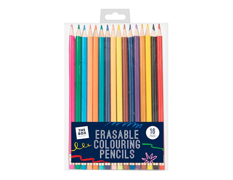 Erasable Colouring Pencils – 16 Pack