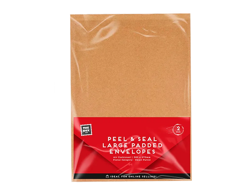 Large Padded Envelopes 27cm x 36cm – 2 Pack | Bubble Mailers