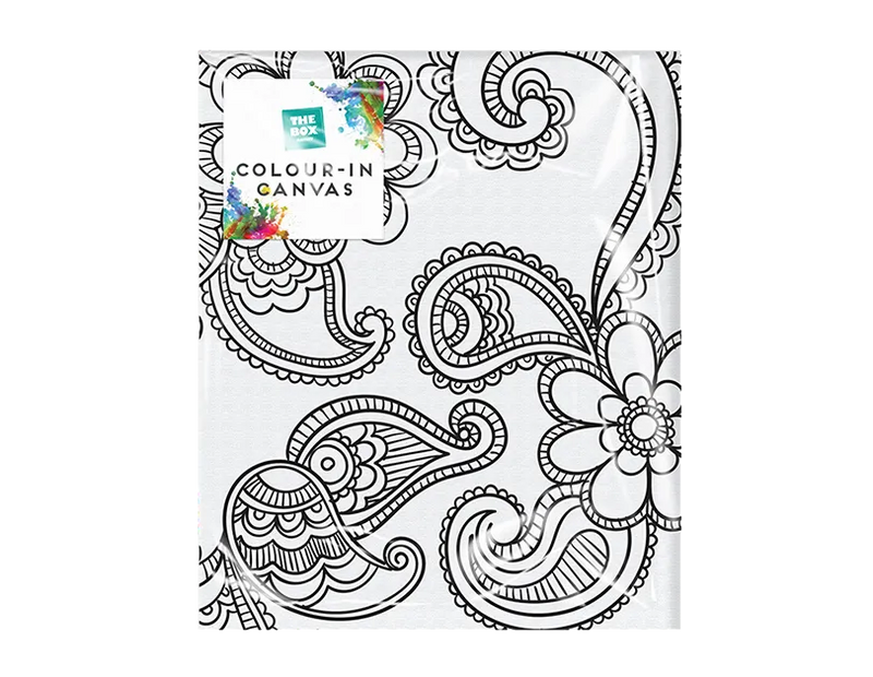 Colour-In Canvas – Pre-Printed Paint & Colour Canvas
