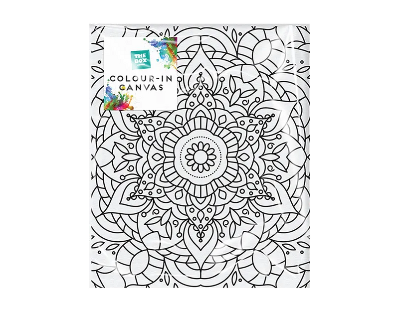 Colour-In Canvas – Pre-Printed Paint & Colour Canvas