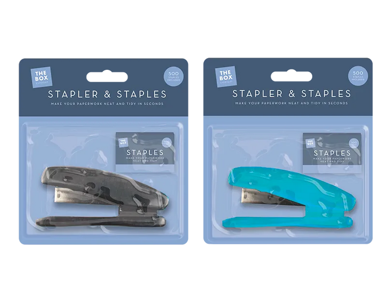 Stapler & 500 Staples – Desktop Office Set