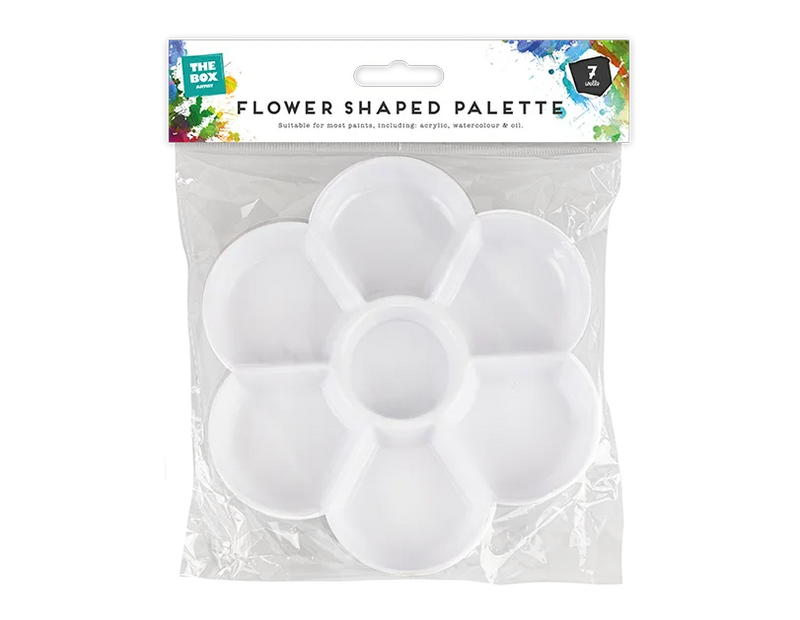 Flower Shaped Paint Palette – Multi-Well Artist Palette