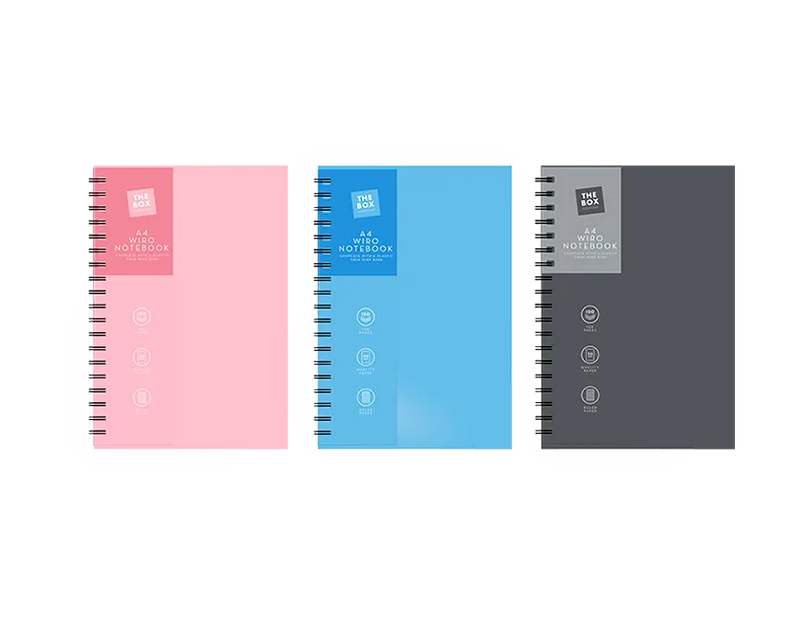 A4 Wiro PP Cover Lined Paper Notebook – Spiral Bound