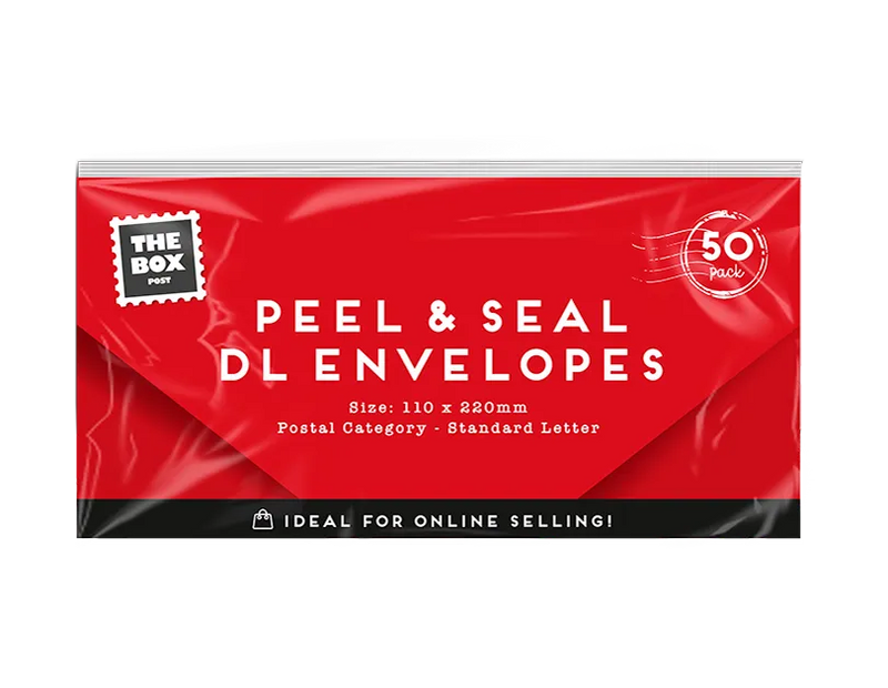 White Envelopes DL – 50 Pack | Standard Mailing Envelopes